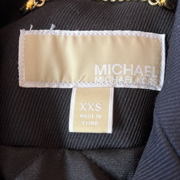 SzXXS Michael Kors Double Breasted Black Jacket - Picture 3 of 4